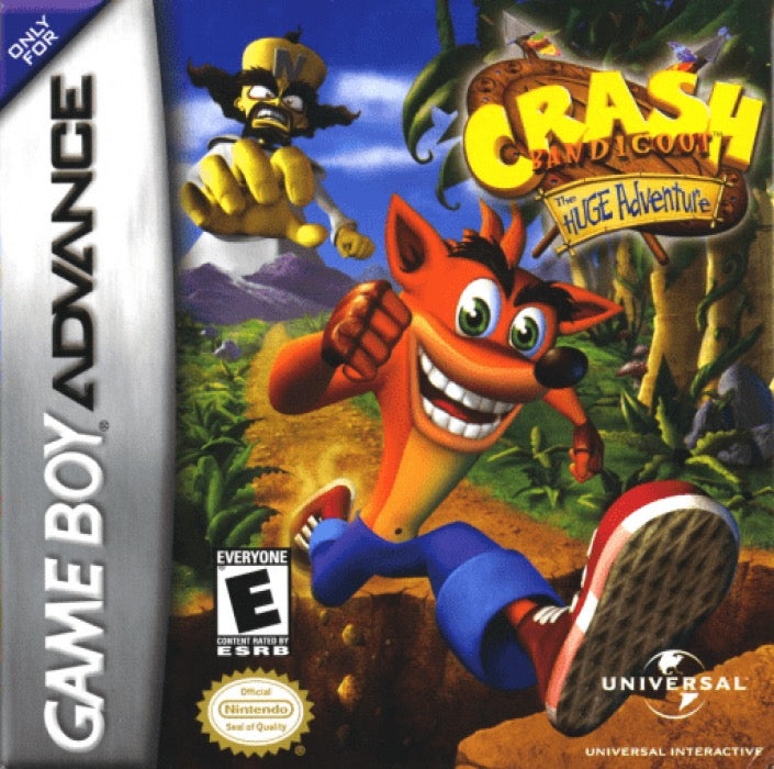 Crash Bandicoot the Huge Adventure Cover Art