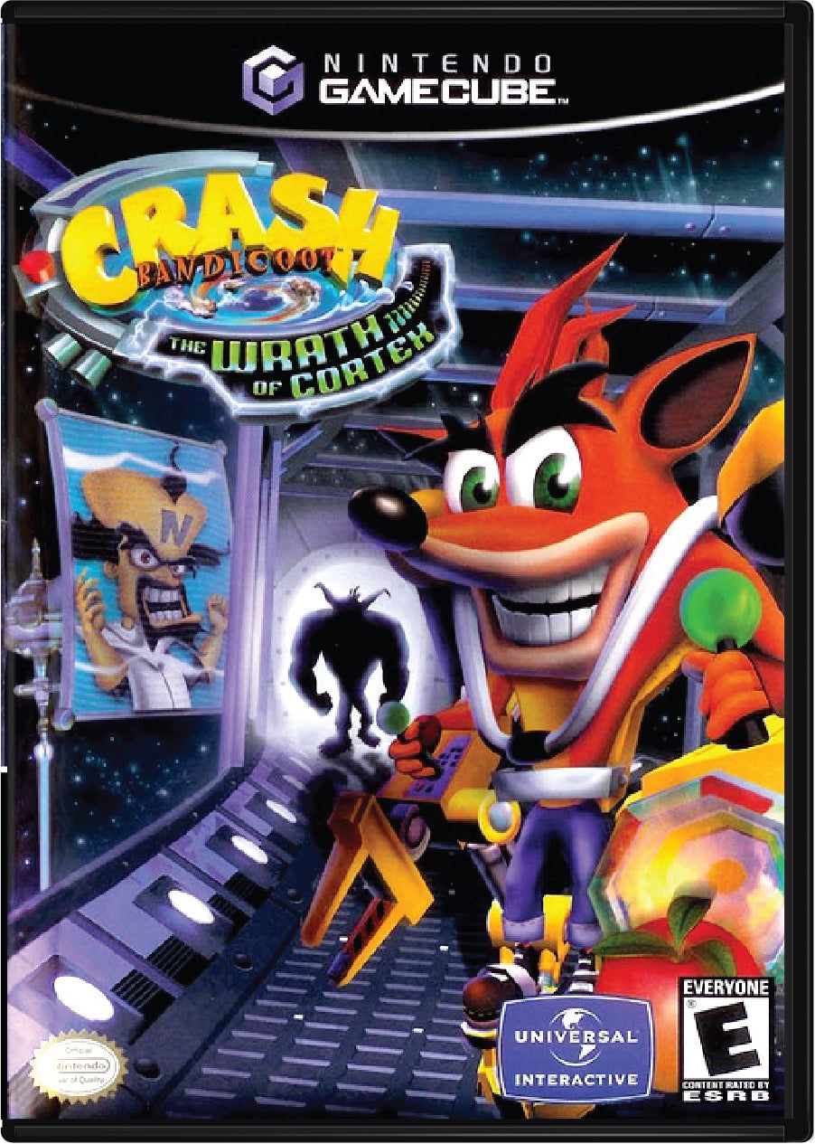 Crash Bandicoot The Wrath of Cortex Cover Art and Product Photo