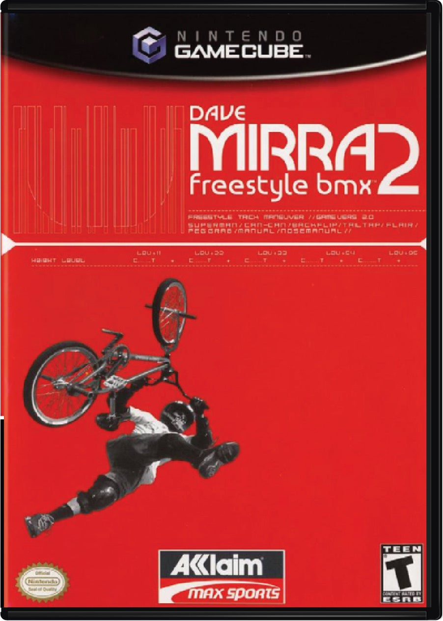 Dave Mirra Freestyle BMX 2 Cover Art and Product Photo