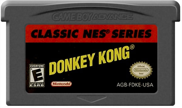 Donkey Kong Classic NES Series Cartridge