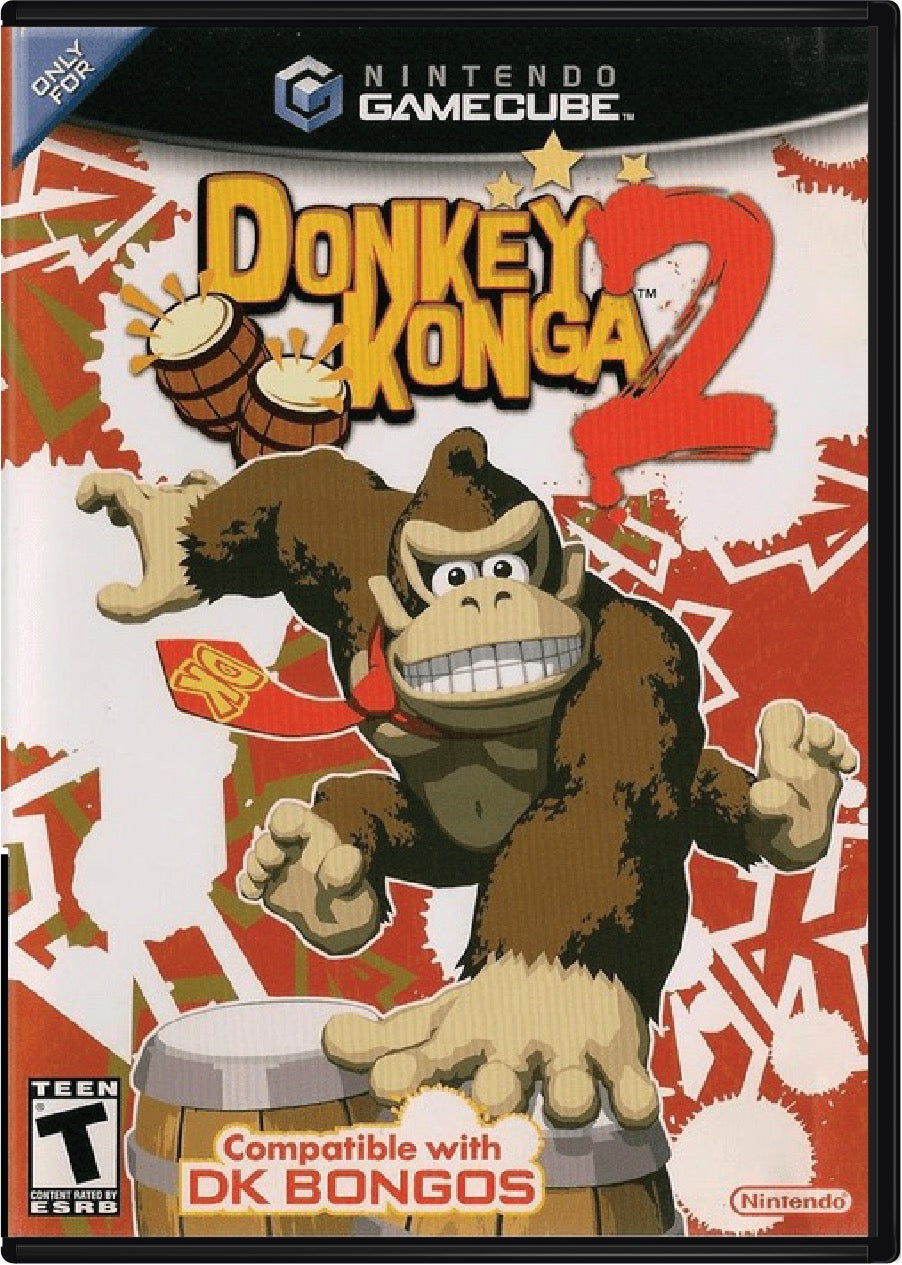 Donkey Konga 2 Cover Art and Product Photo