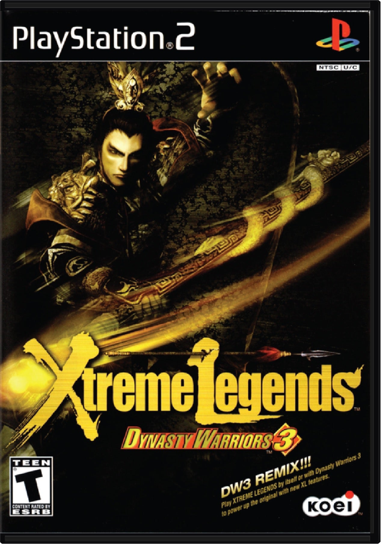 Dynasty Warriors 3 Xtreme Legends Cover Art and Product Photo