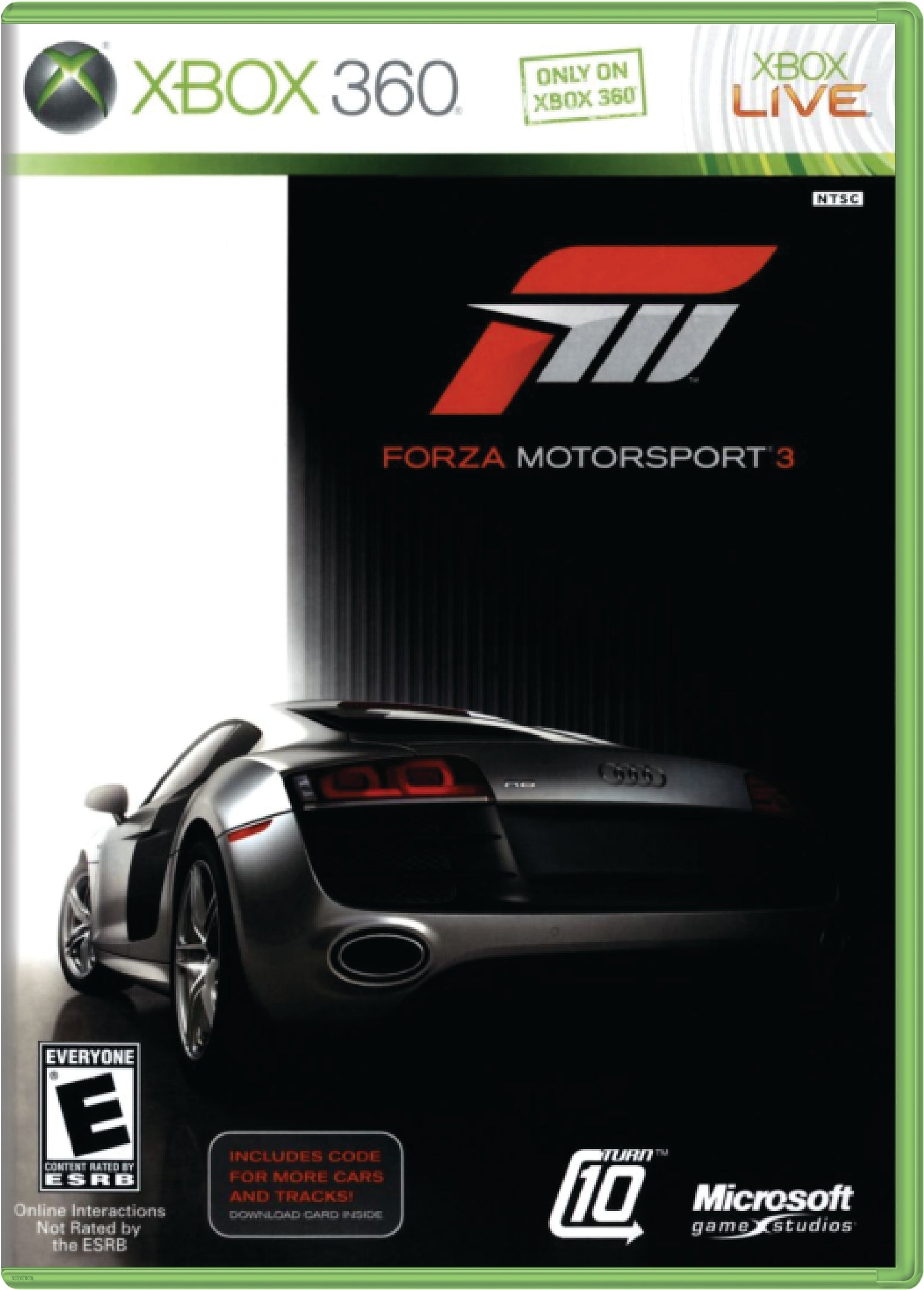 Forza Motorsport 3 Cover Art