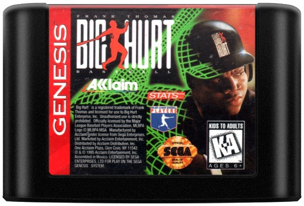 Frank Thomas Big Hurt Baseball Cartridge