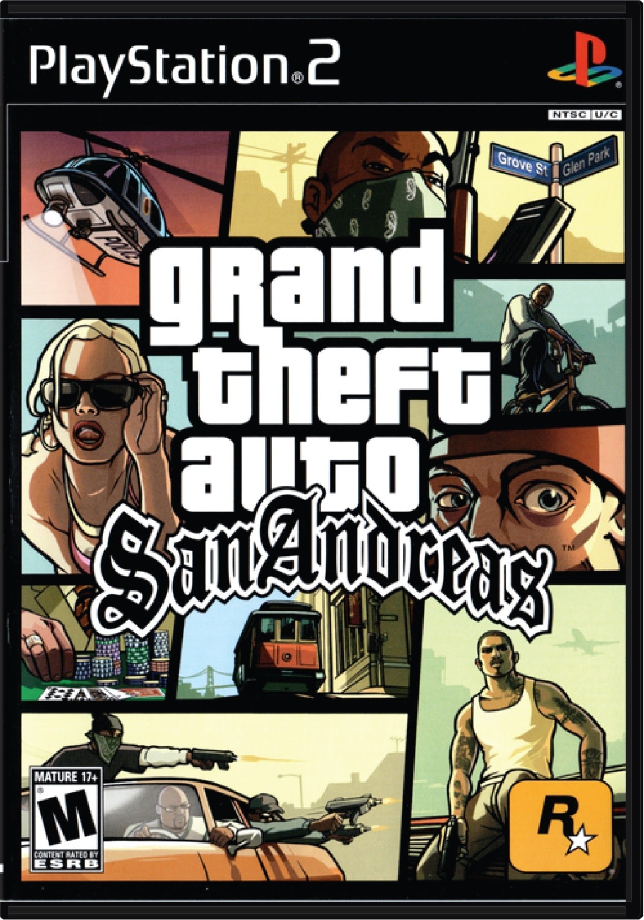 Grand Theft Auto GTA San Andreas Cover Art and Product Photo