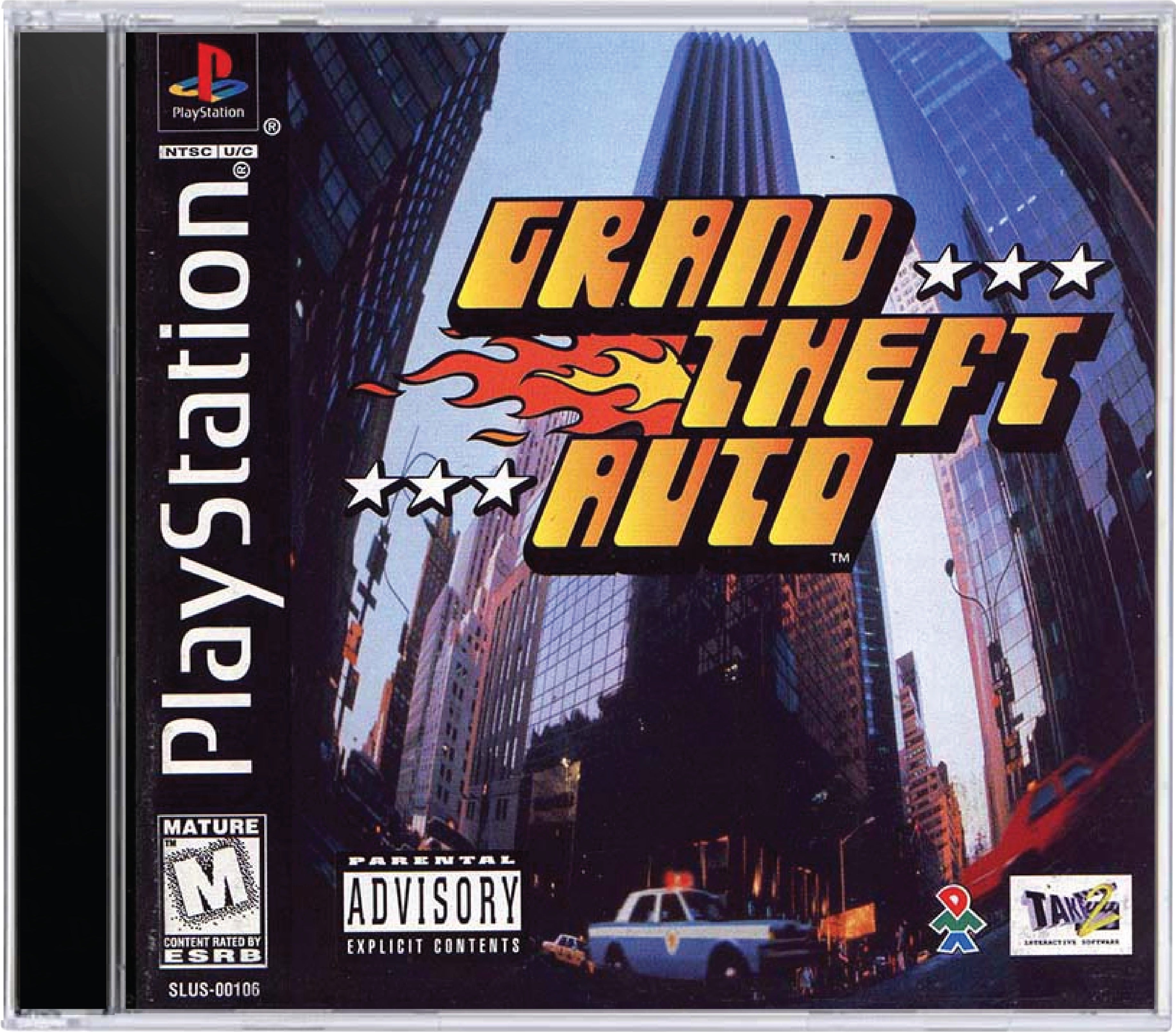 Grand Theft Auto GTA Cover Art and Product Photo