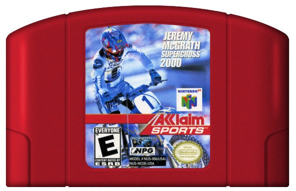 Jeremy McGrath Supercross 2000 Cover Art and Product Photo