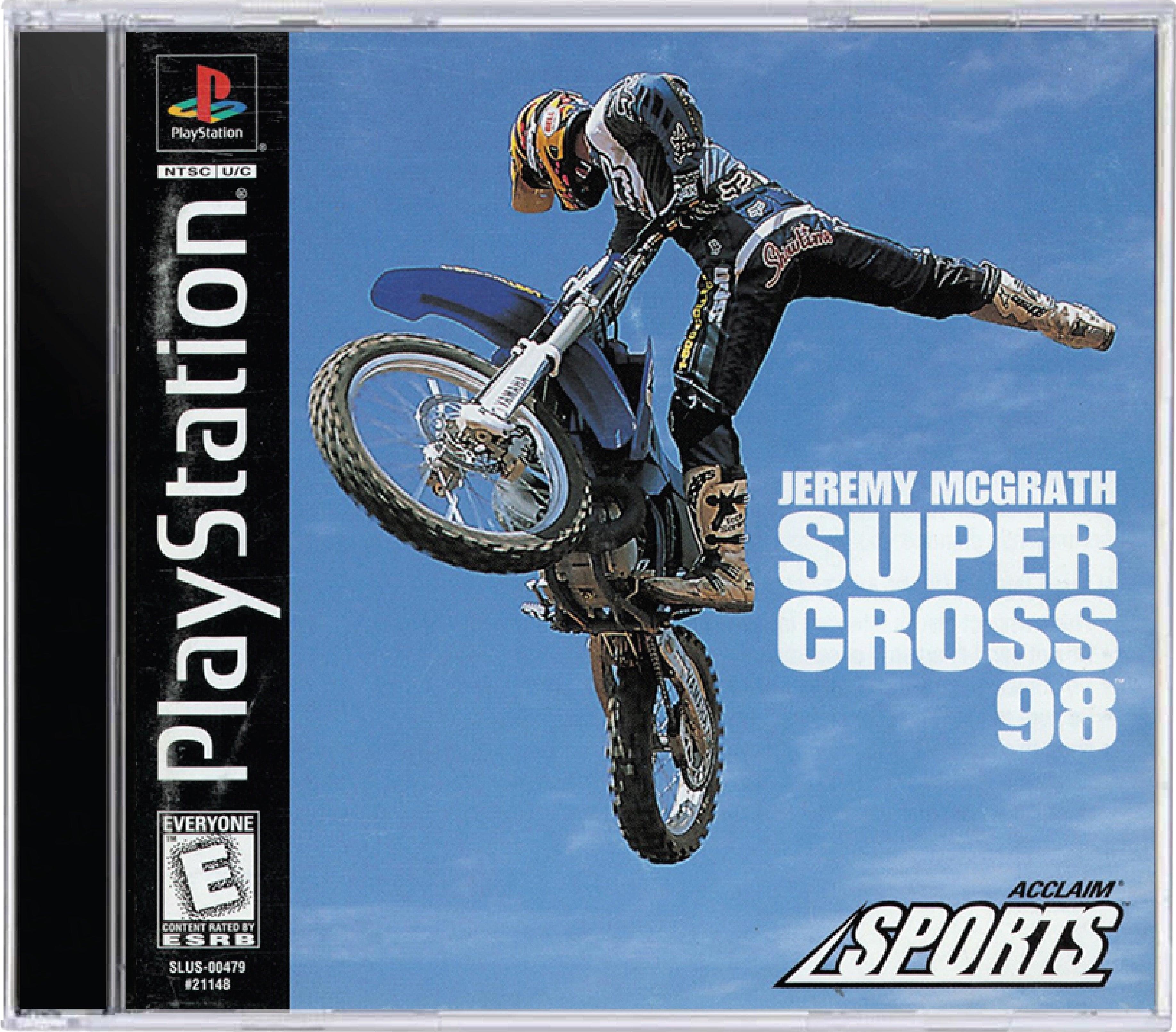Jeremy McGrath Supercross 98 Cover Art and Product Photo