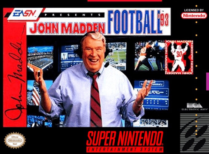 John Madden Football 93 Cover Art