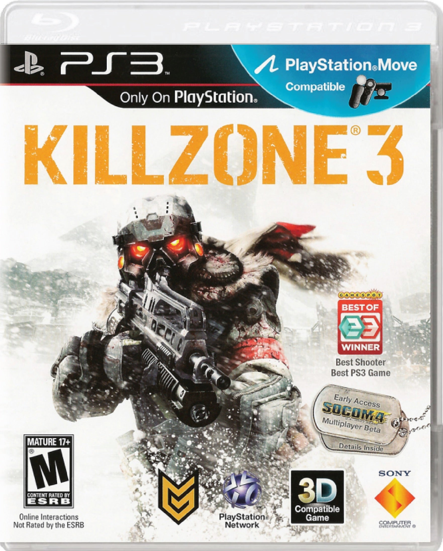 Killzone 3 Cover Art