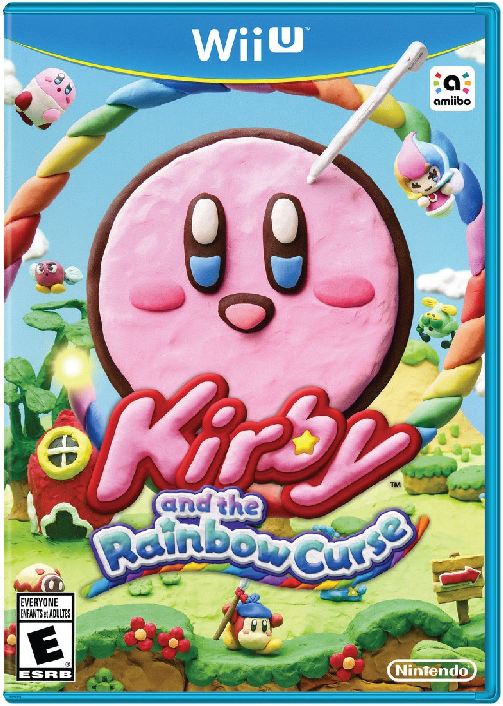 Kirby and the Rainbow Curse Cover Art and Product Photo