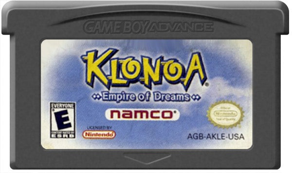 Klonoa Empire of Dreams Cartridge