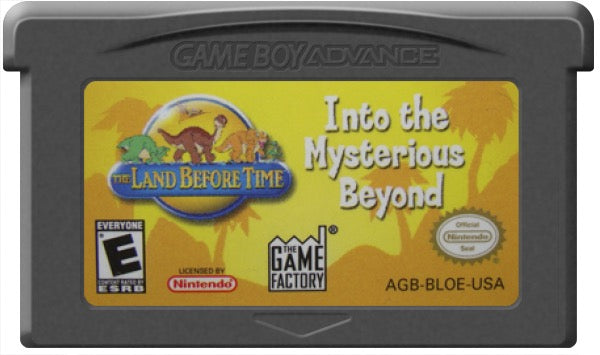 Land Before Time Into the Mysterious Beyond Cartridge
