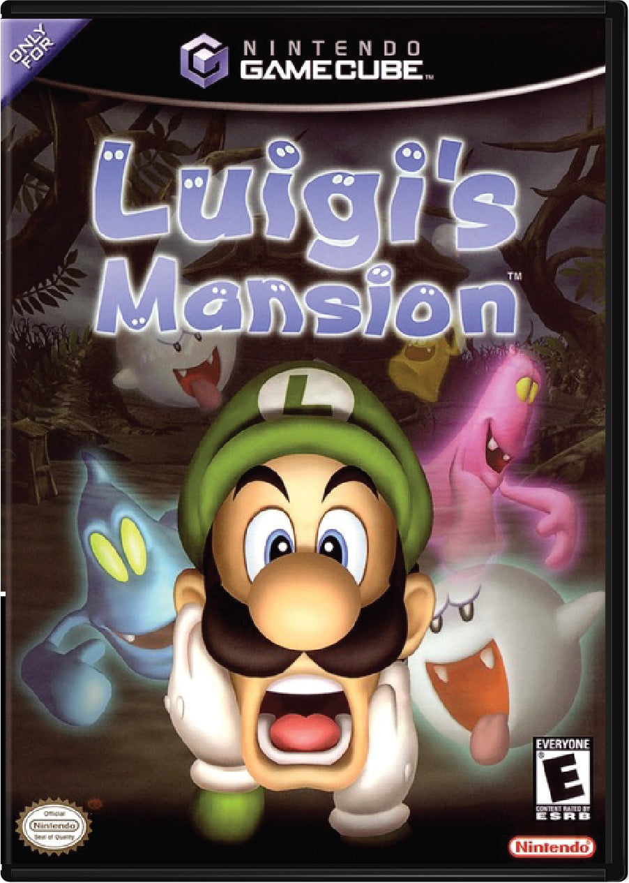 Luigi's Mansion Cover Art and Product Photo