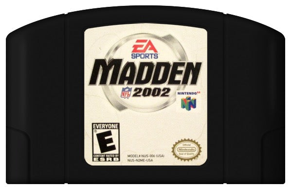 Madden NFL 2002 Cover Art and Product Photo