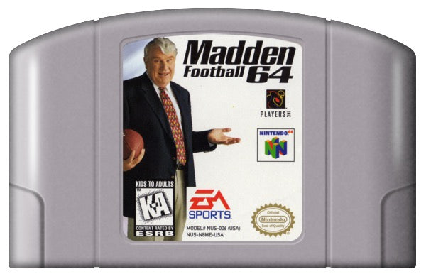 Madden NFL 64 Cover Art and Product Photo