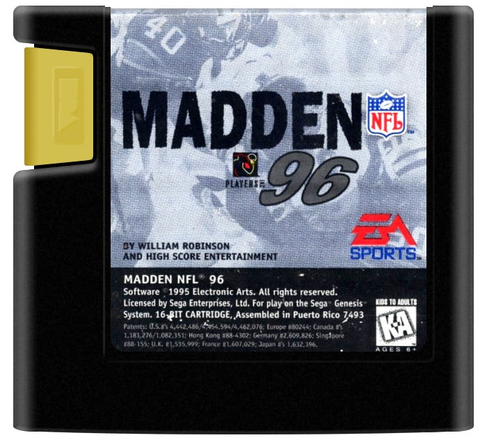 Madden NFL 96 Cartridge