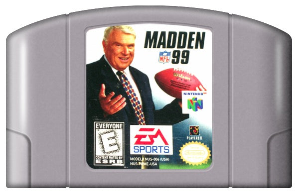 Madden NFL 99 Cover Art and Product Photo