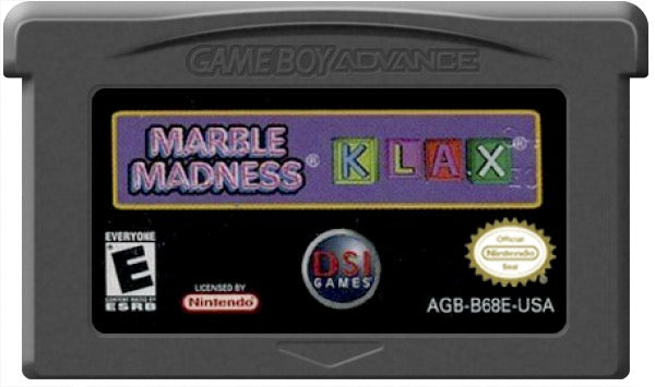 Marble Madness & Klax Cartridge