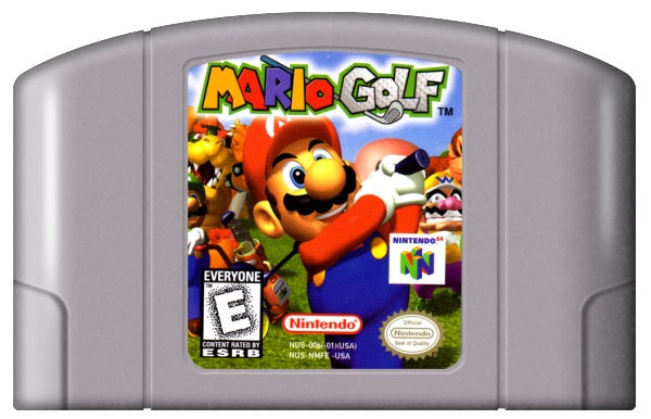 Mario Golf Cover Art and Product Photo