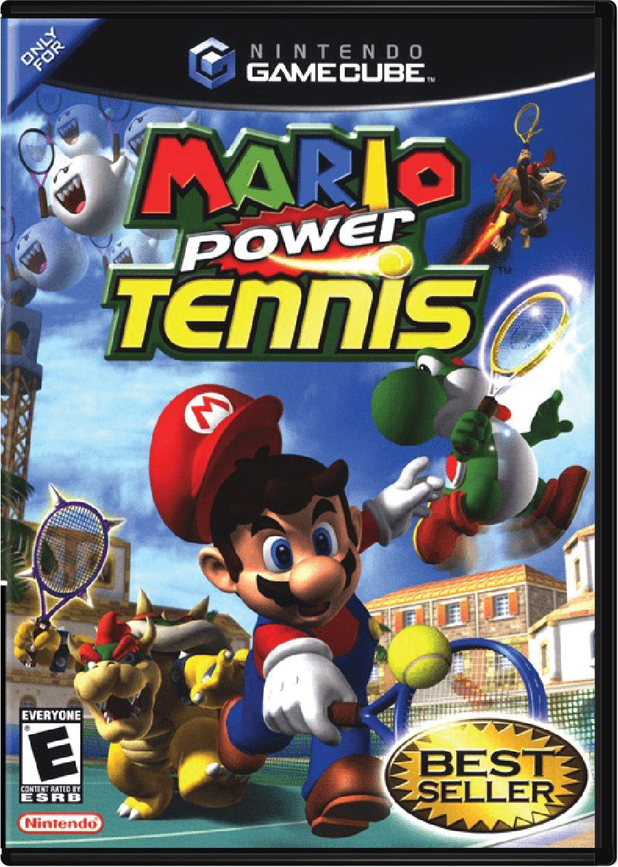 Mario Power Tennis Cover Art and Product Photo