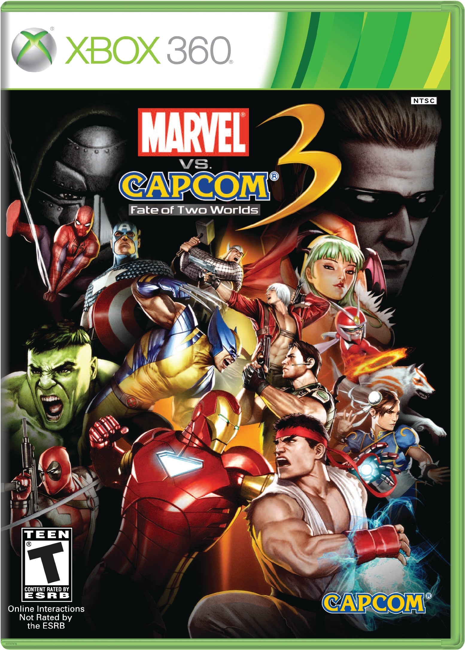 Marvel vs Capcom 3 Fate of Two Worlds Cover Art