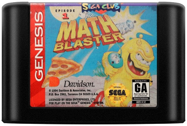 Math Blaster Episode 1 Cartridge