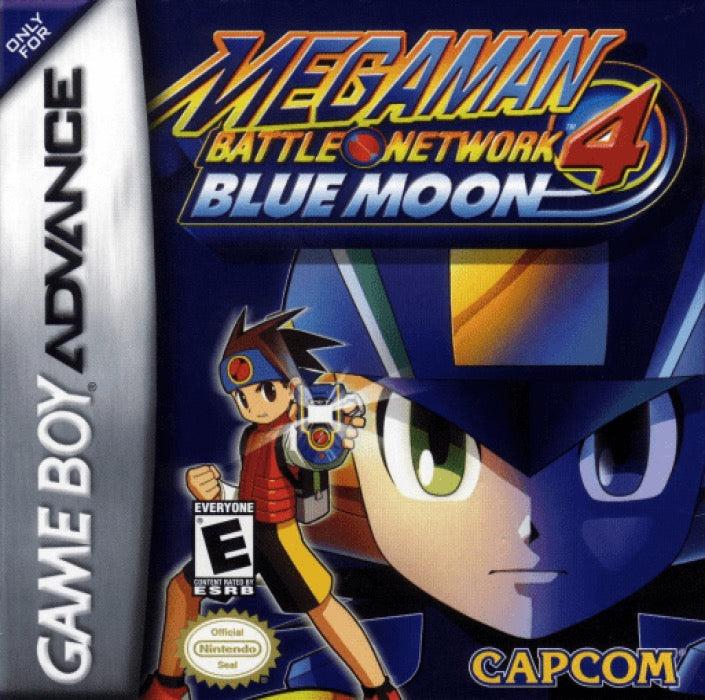 Mega Man Battle Network 4 Blue Moon Cover Art