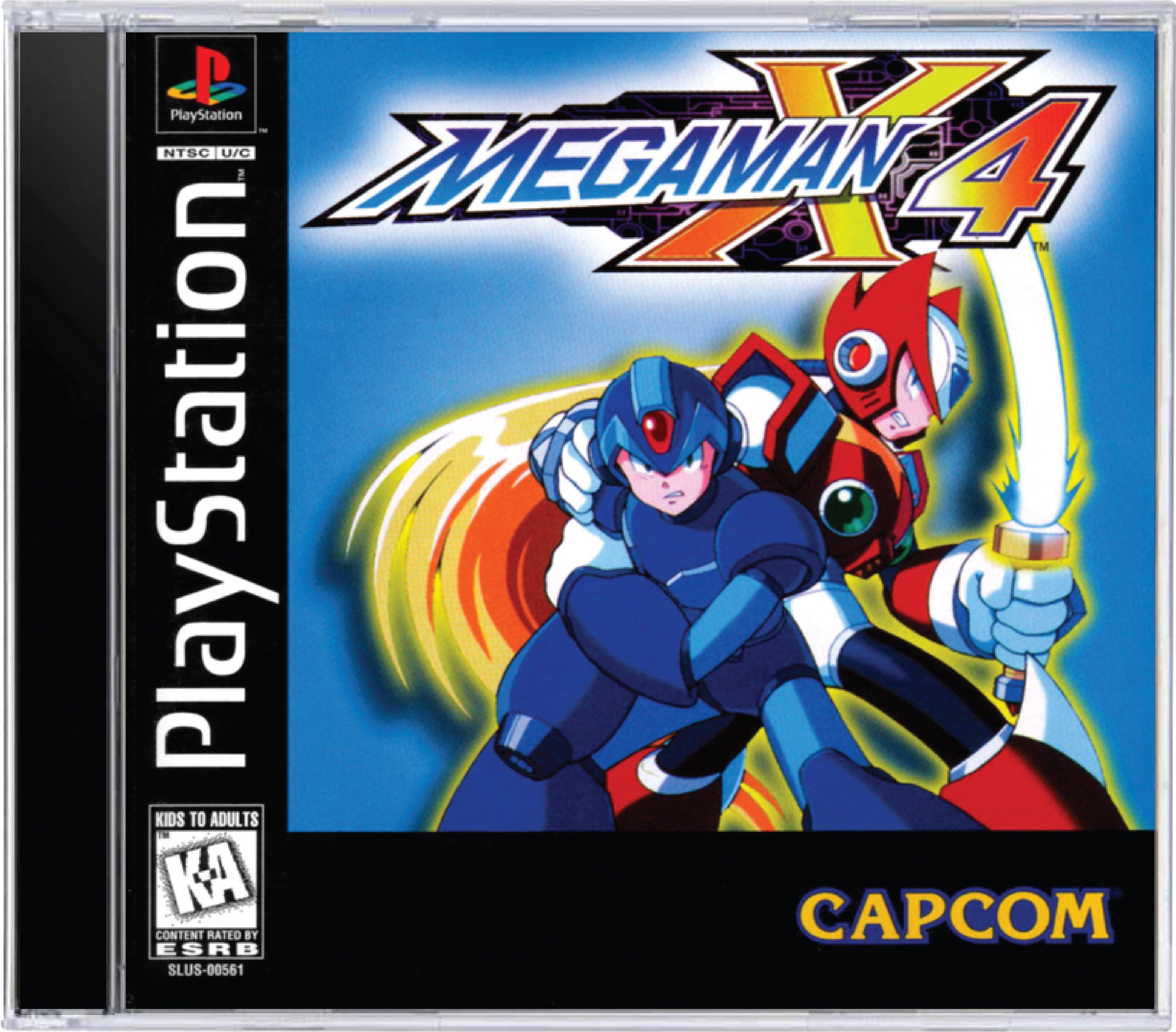 Mega Man X4 Cover Art and Product Photo