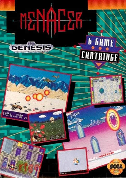 Menacer 6-Game Cartridge Cover Art