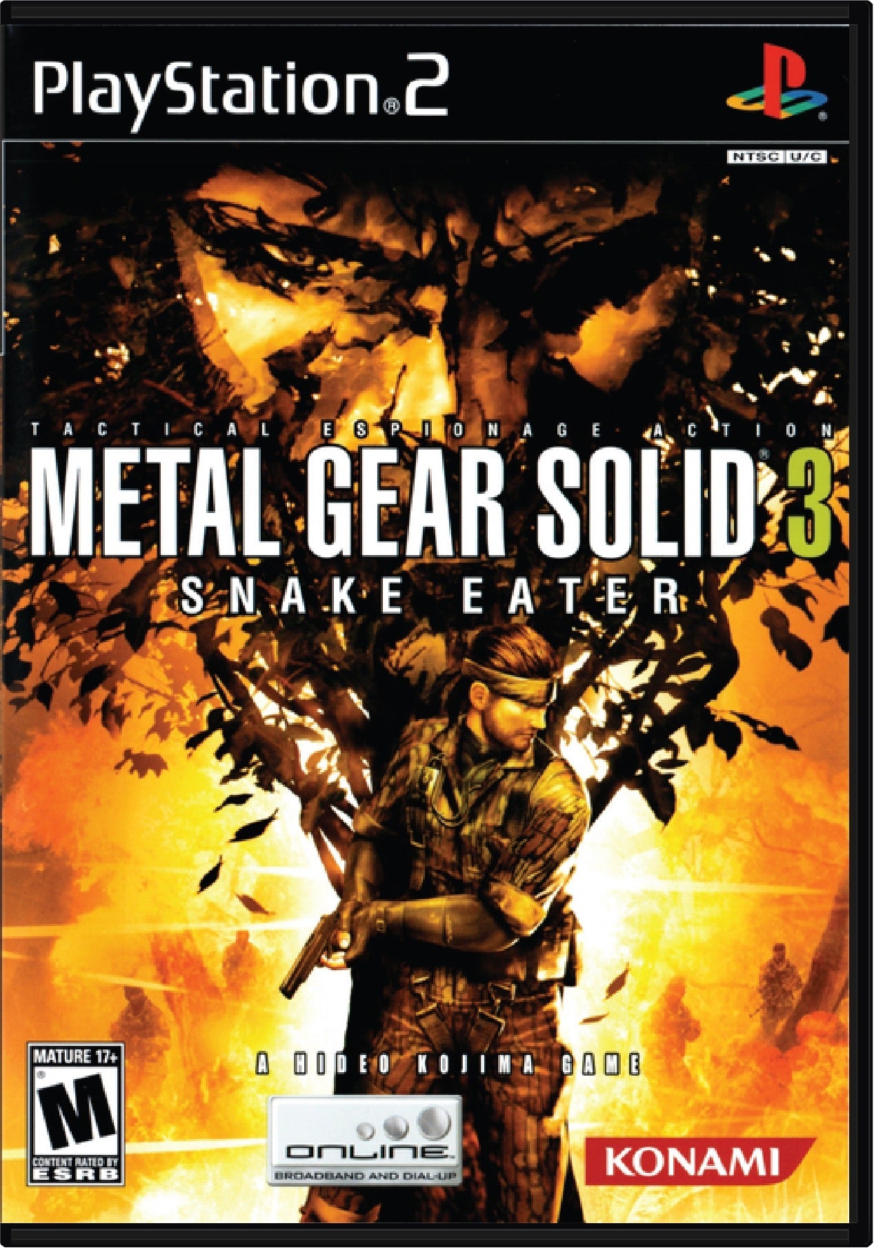 Metal Gear Solid 3 Snake Eater Cover Art and Product Photo