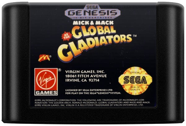 Mick and Mack Global Gladiators Cartridge