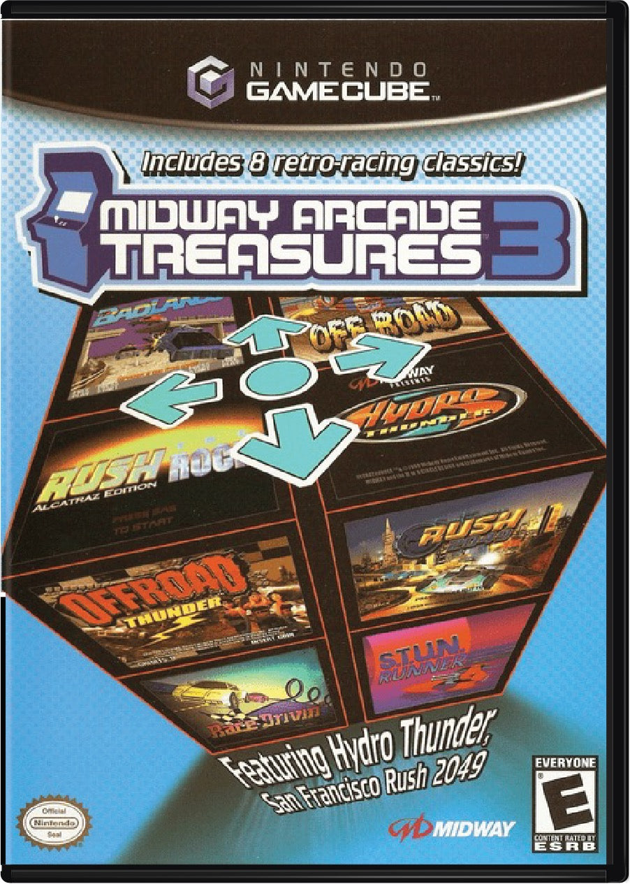 Midway Arcade Treasures 3 Cover Art and Product Photo