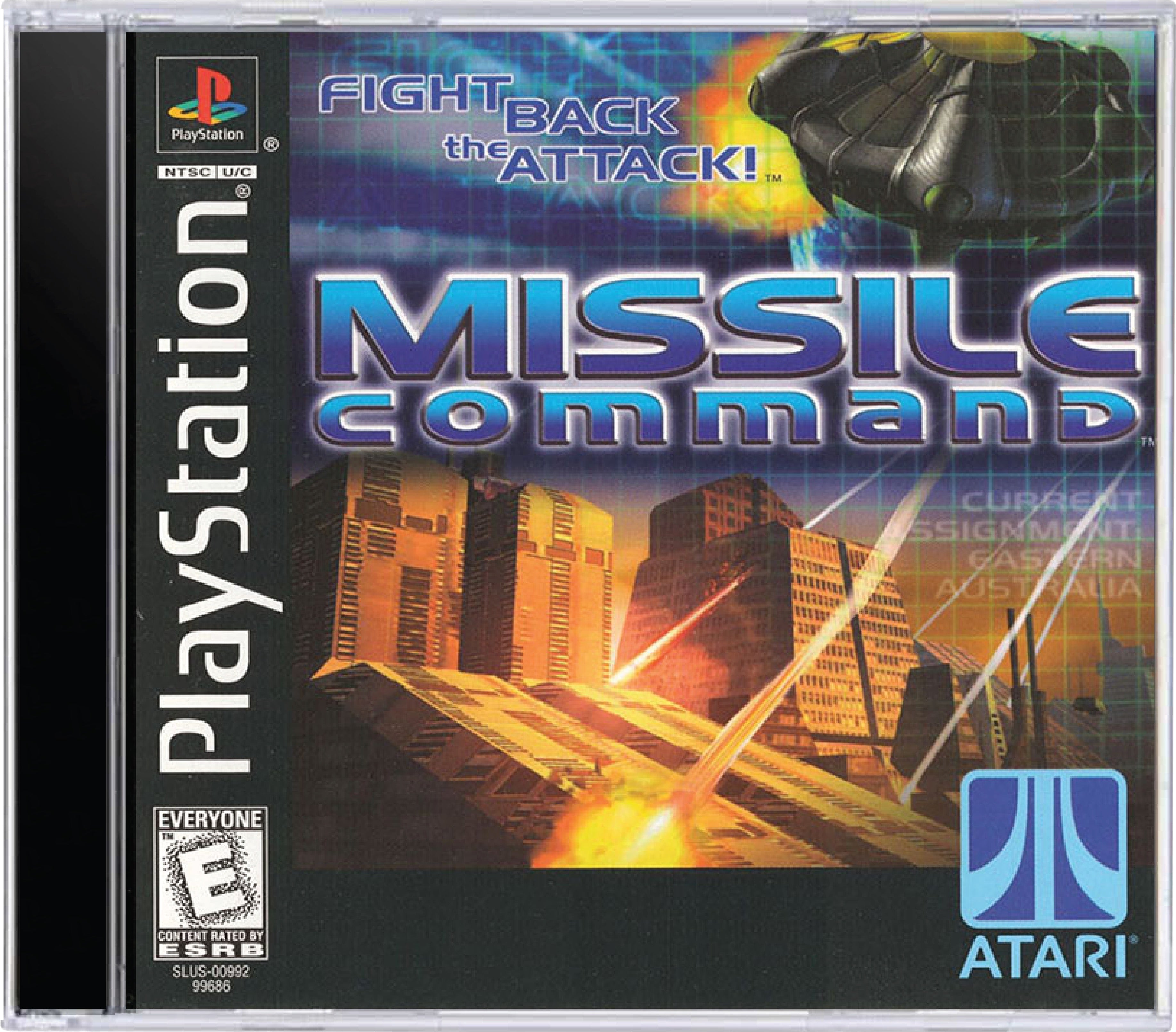 Missile Command Cover Art and Product Photo