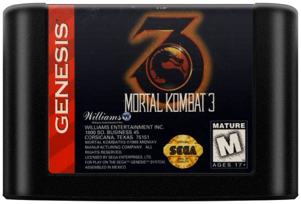 Mortal Kombat 3 Cartridge
