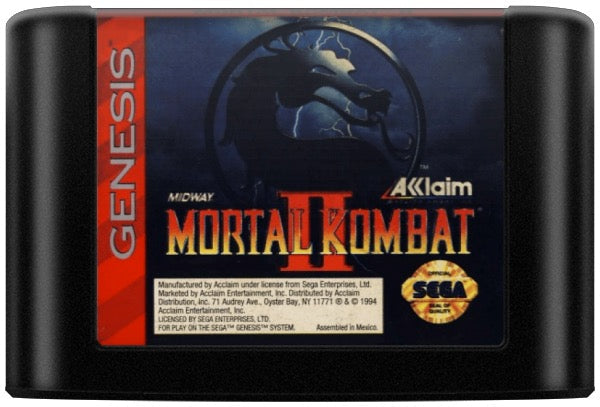 Mortal Kombat II Cartridge