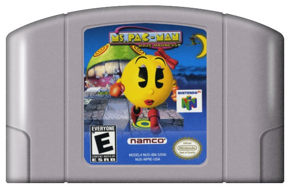 Ms. Pac-Man Maze Madness Cover Art and Product Photo