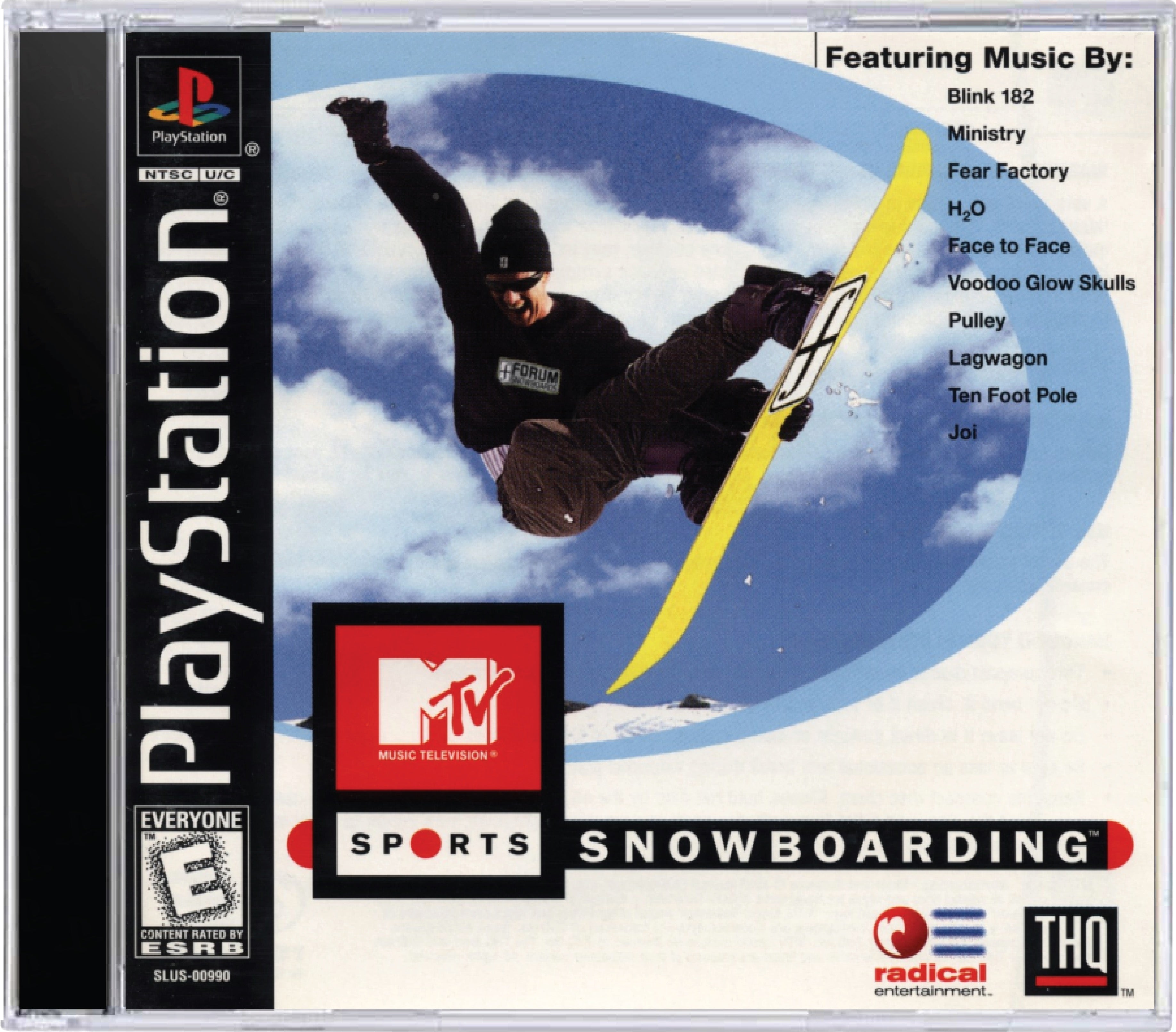 MTV Sports Snowboarding Cover Art and Product Photo