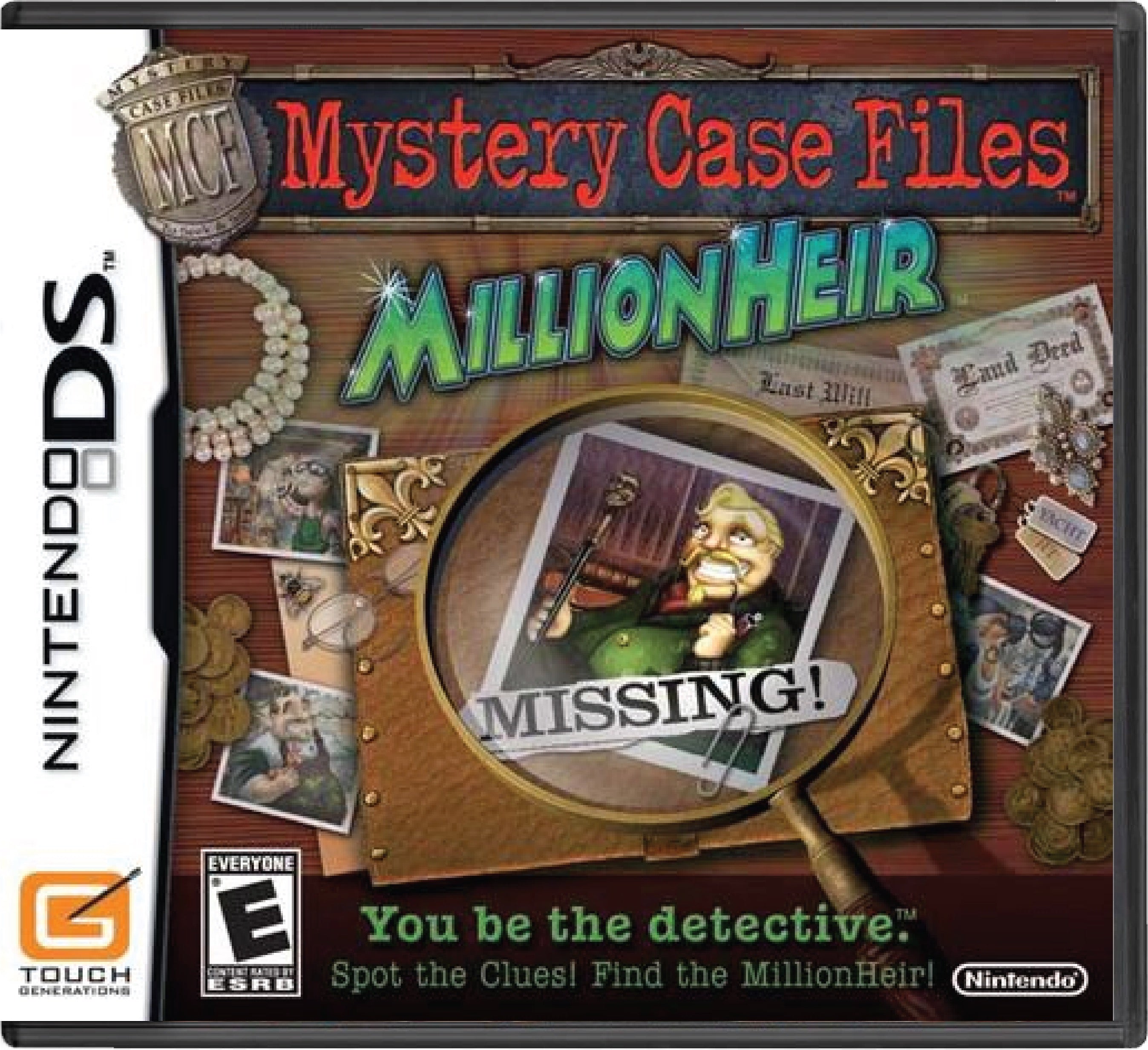 Mystery Case Files MillionHeir Cover Art
