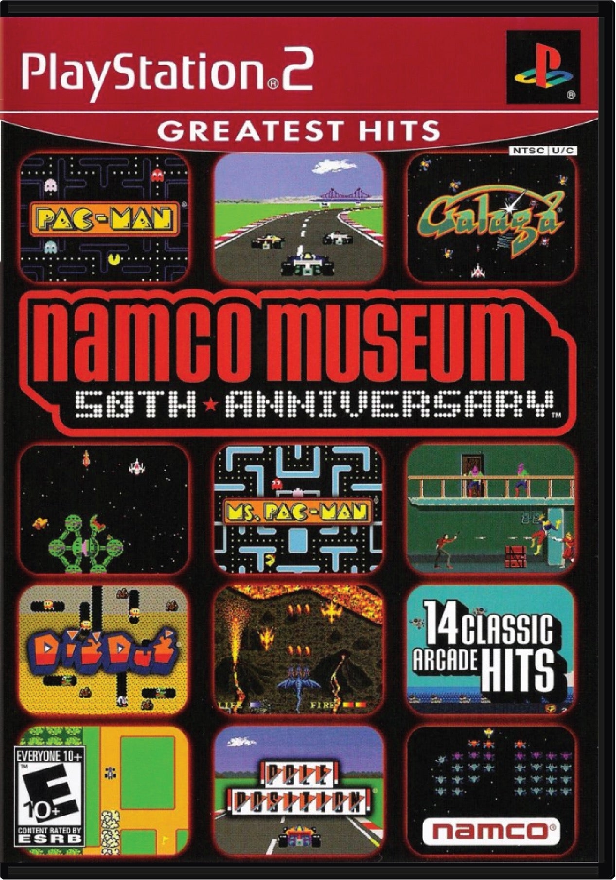 Namco Museum 50th Anniversary Cover Art and Product Photo