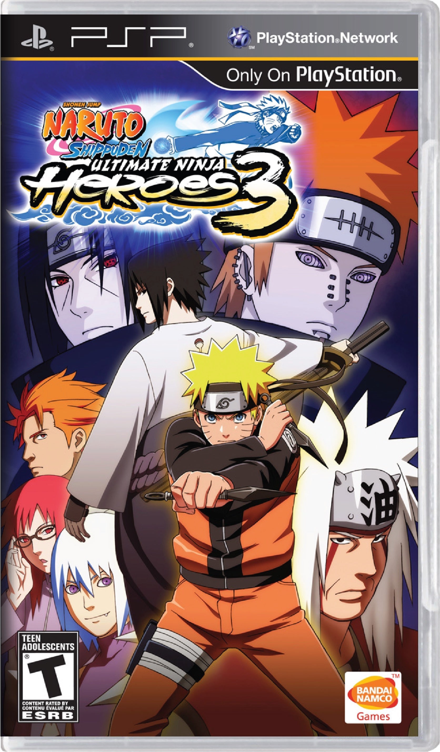 Naruto Shippuden Ultimate Ninja Heroes 3 Cover Art