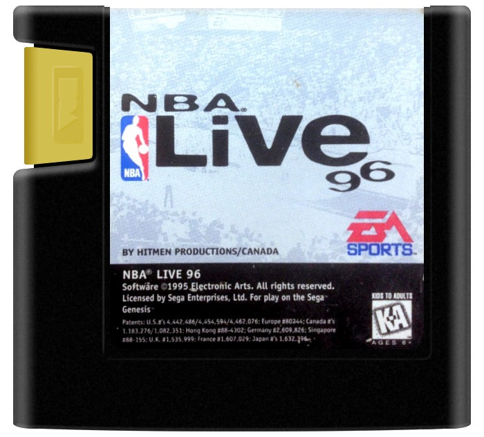 NBA Live 96 Cartridge