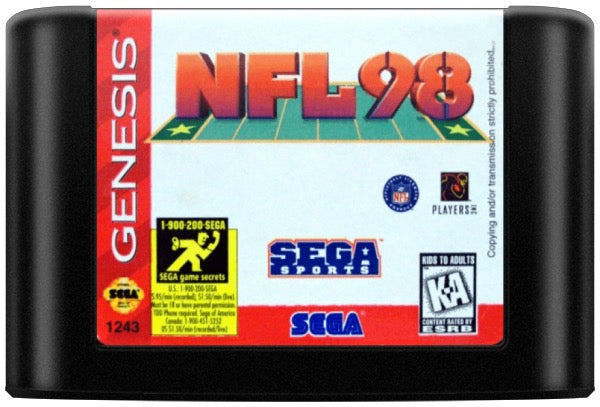 NFL '98 Cartridge