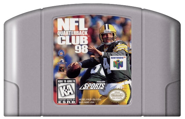 NFL Quarterback Club 98 Cover Art and Product Photo