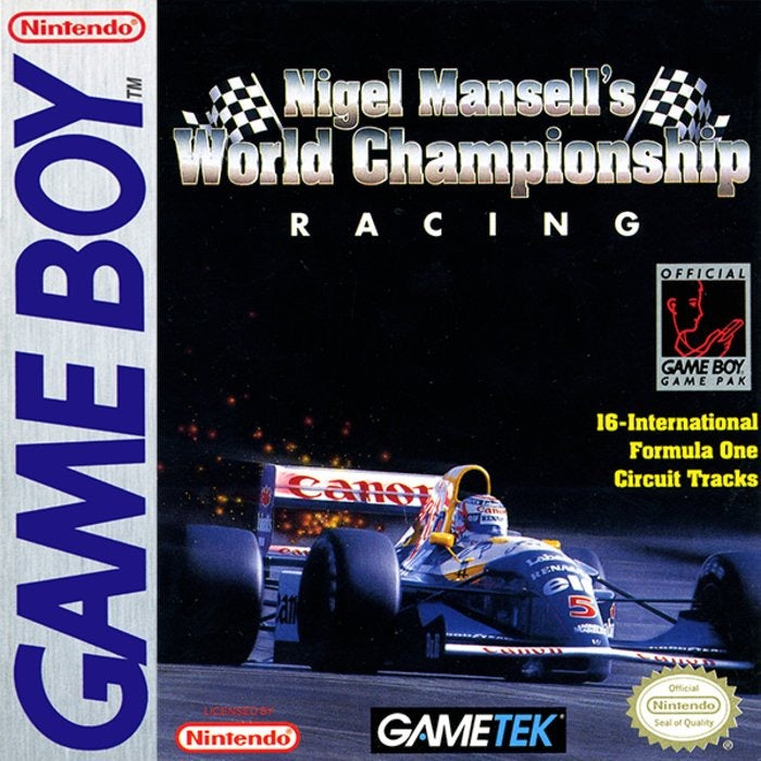 Nigel Mansell's World Championship Racing Cover Art