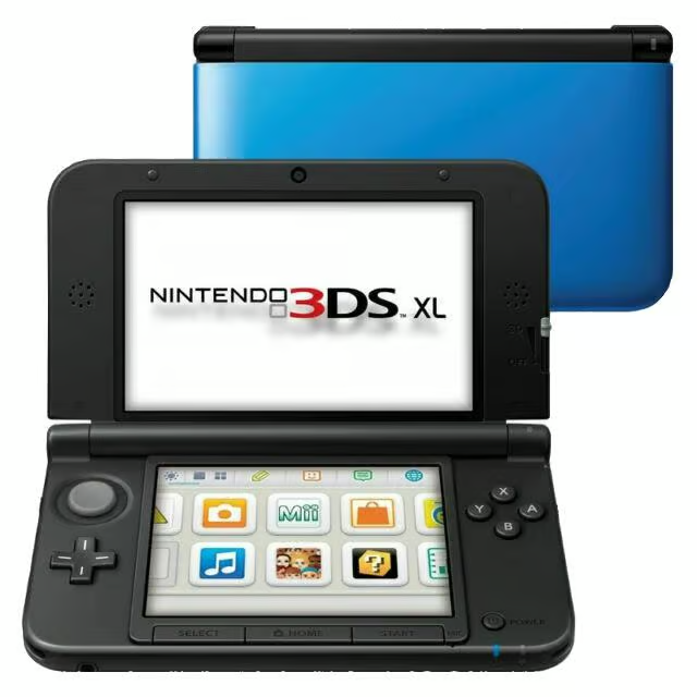 Nintendo 3DS XL Blue and Black Handheld Console