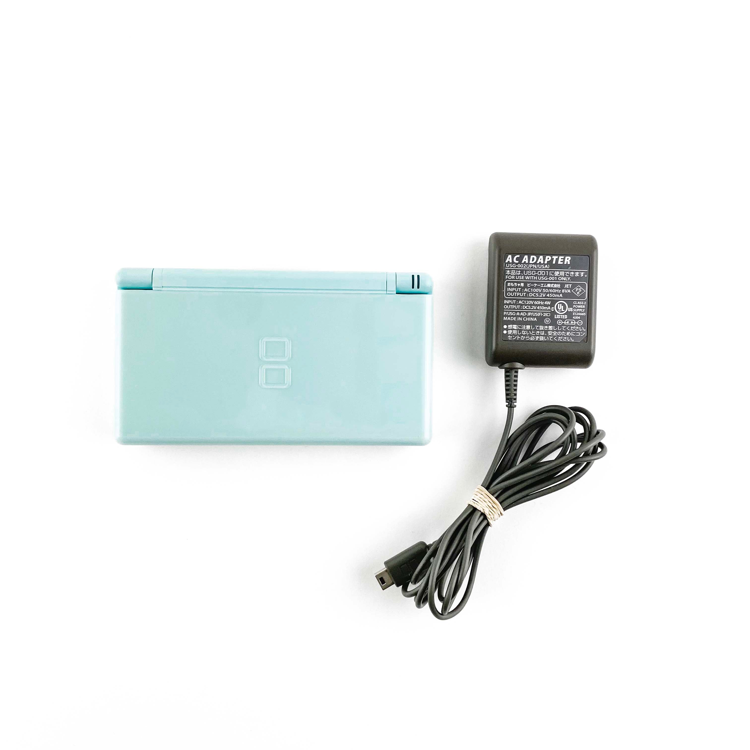 Nintendo DSi Light Blue Handheld Console Game System with charger and case