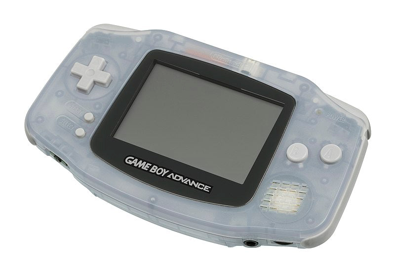 Nintendo Game Boy Advance Clear Glacier Handheld Console