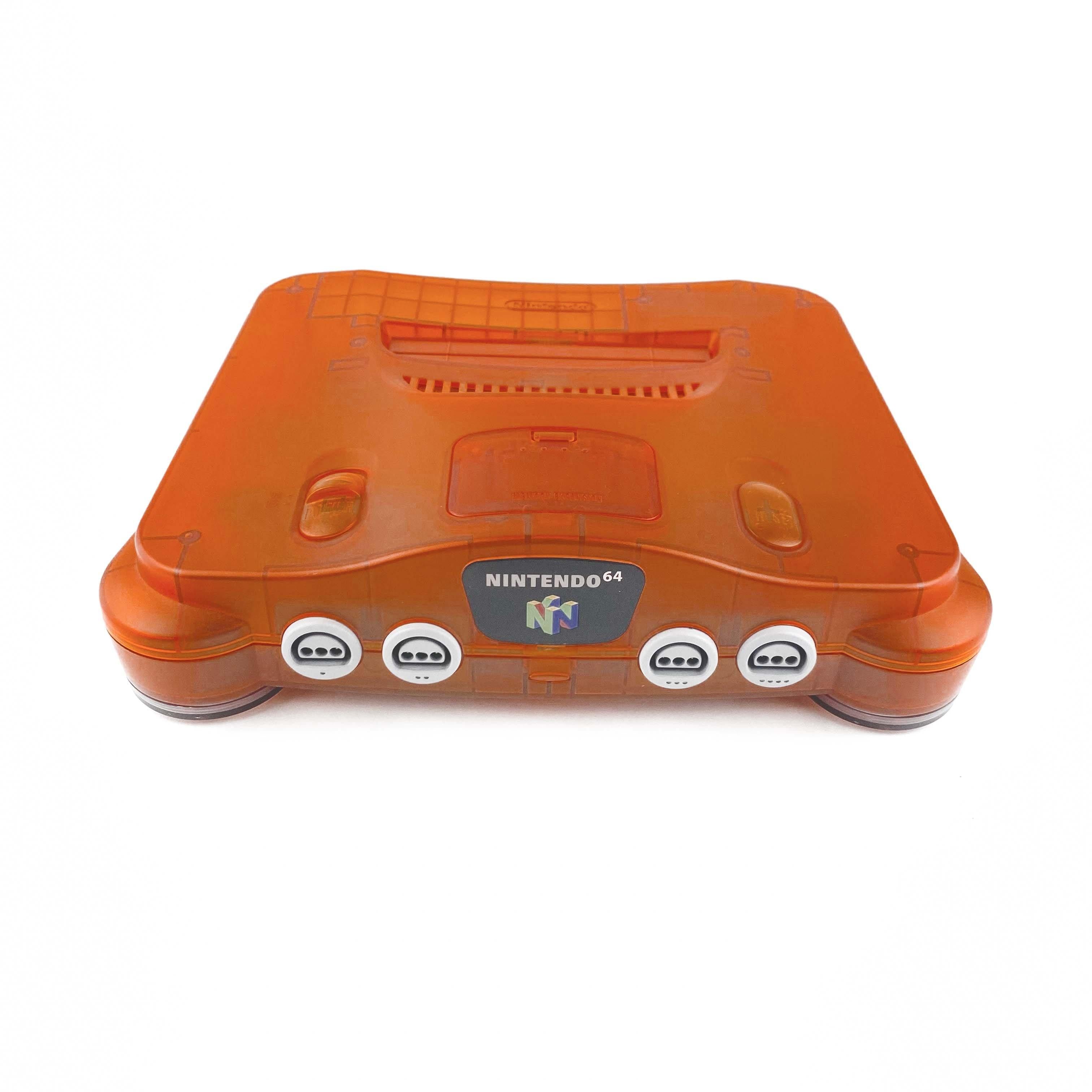 Nintendo N64 Funtastic Fire Orange Console Bundle (NUS-001)
