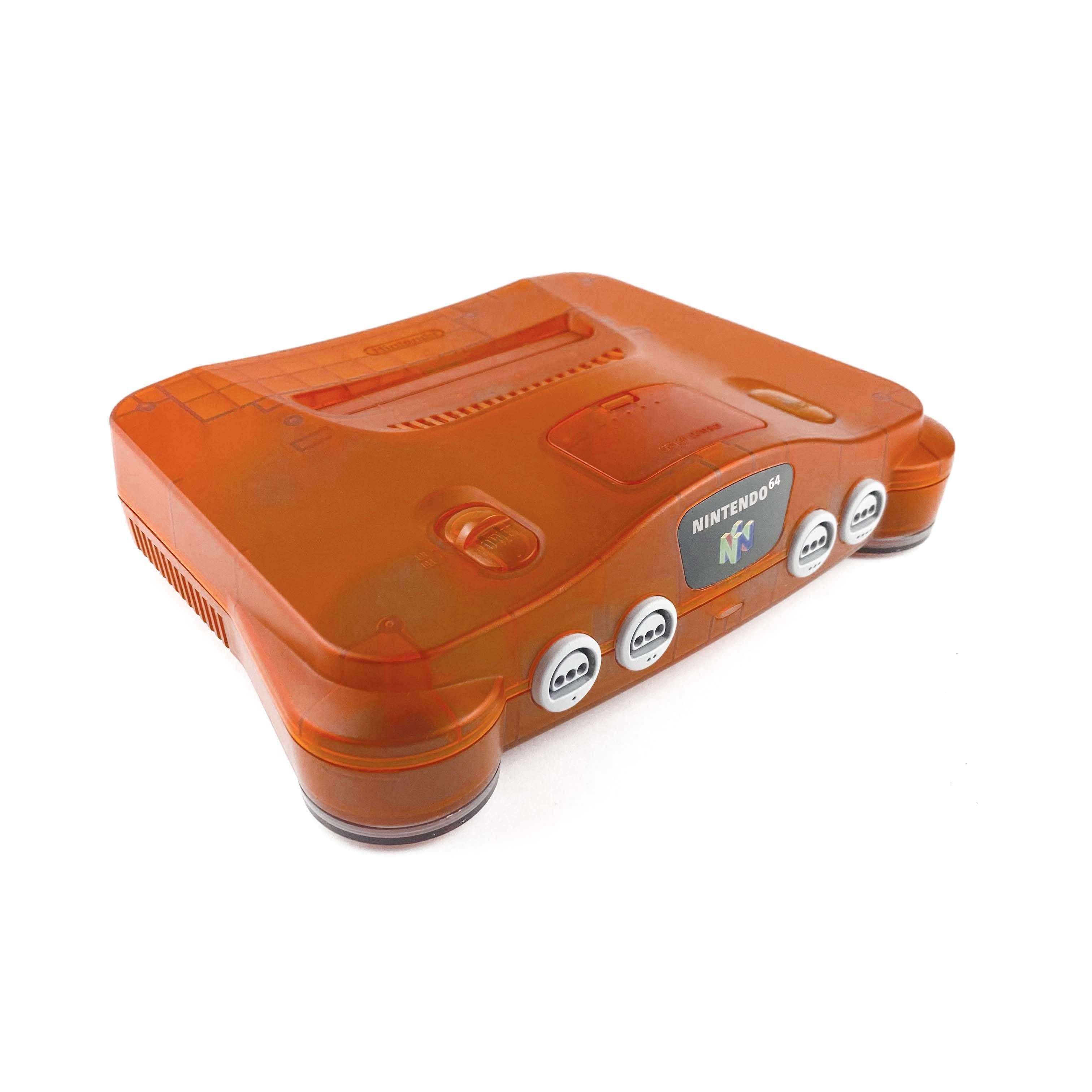 Nintendo N64 Funtastic Fire Orange Console Bundle (NUS-001)